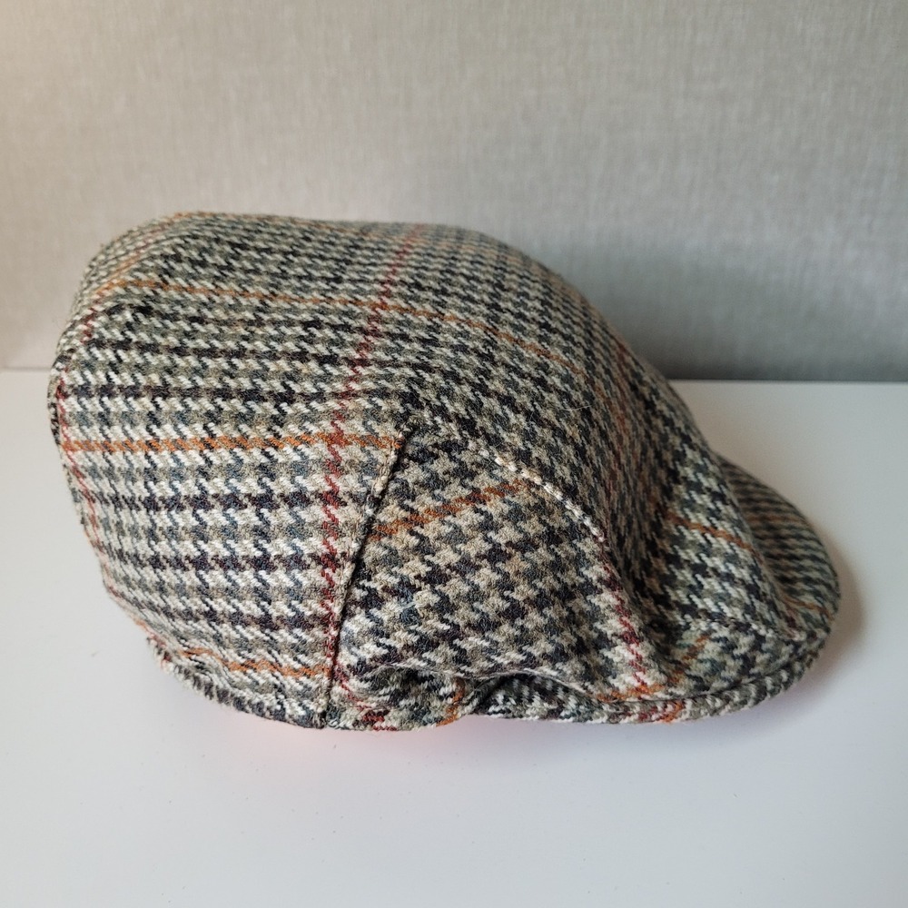 Horse Country Warrenton VA Flat Cap 100% Wool Tweed Hat | Large 7 1/4 Heritage